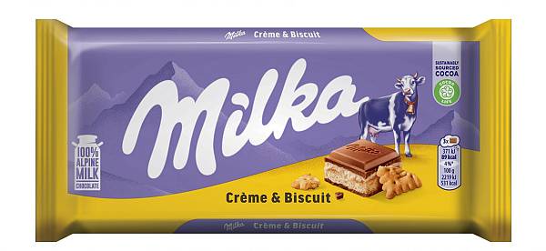MILKA Creme Biscuit Σοκολάτα Γάλακτος 100g