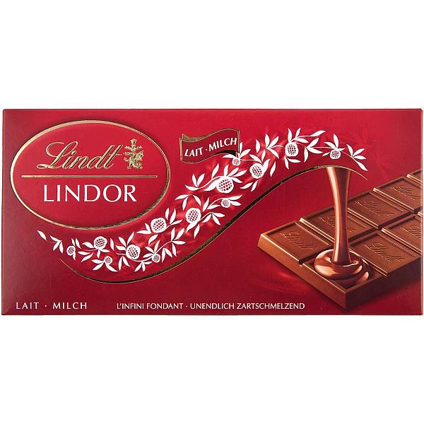 Lindt Lindor Ελβετική Σοκολάτα Με Ρευστή Σοκολάτα Γάλακτος 100g