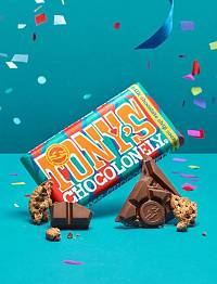 TONYS Chocolonely Milk Chocolate Chip Cookie Σοκολάτα Γάλακτος Με Kομμάτια Μπισκότου 180g