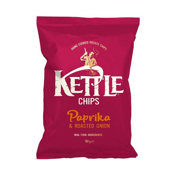 Kettle Chips Paprika & Roasted Onion 130g