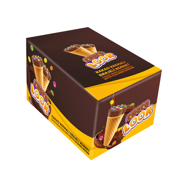Choco Look Χωνάκι Με Σοκολάτα 24τεμ
