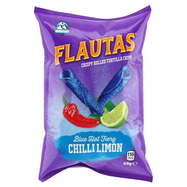 Flautas Blue Hot Fieri Chili Limon Rolled Tortillas 28g