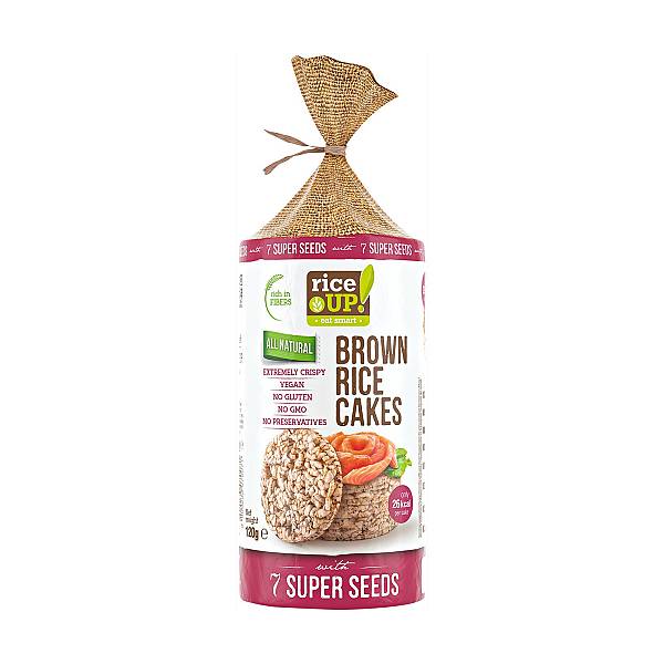 Rice Up Ρυζογκοφρέτα Ολικής Με 7 Σούπερ Σπόρους 120gr