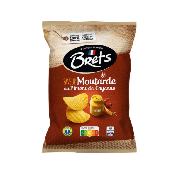 Brets Le Chipsier Francais Πατατάκια Moutarde De Cayenne 125g