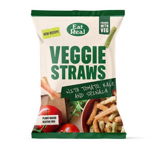 Eat Real Chips Veggie Straws Tomato Kale Spinach 110gr