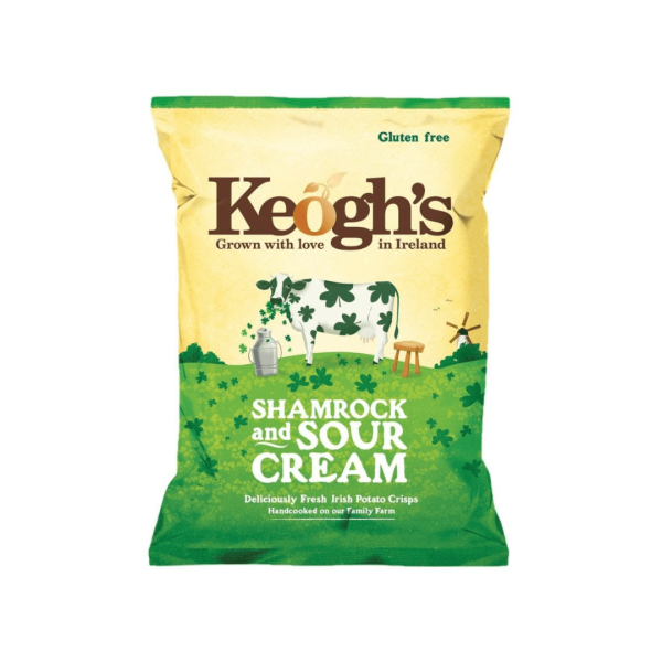 Keogh's Irish Chips Sour Cream & Shamrock 125gr