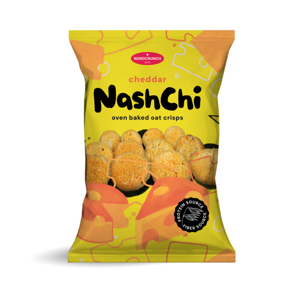 Nashchi Cheddar Baked Oat Crisps 60g