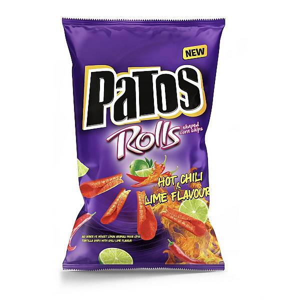 Patos Rolls Hot Chili & Lime Flavour 90g