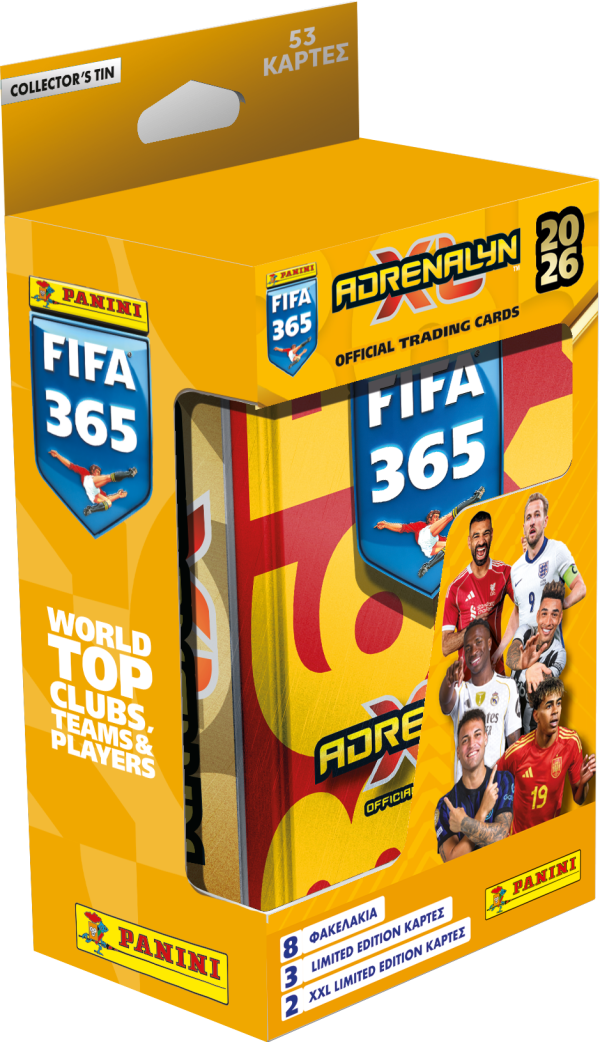 FIFA 365 2026 Adrenalyn XL Κάρτες Panini Metal Classic Tin