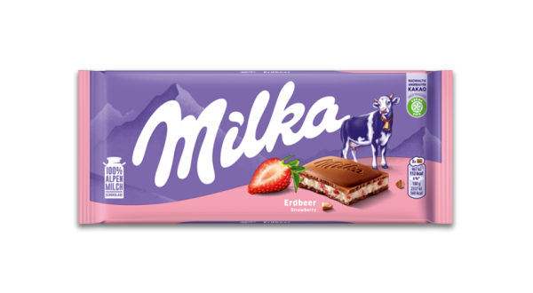 MILKA Σοκολάτα Γάλακτος Strawberry Yoghurt 100g