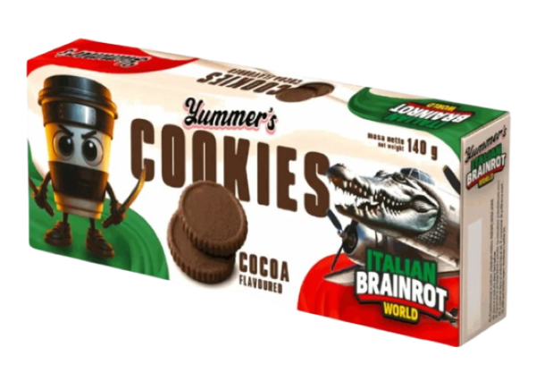 Yummers Brainrot Cookies Cocoa 140g