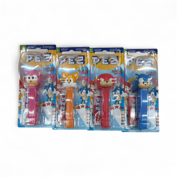 Sonic Pez Καραμέλες με Dispenser 8.5g 12τεμ