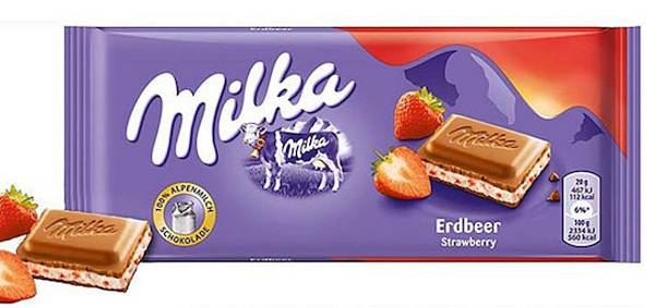 MILKA Σοκολάτα Γάλακτος Strawberry Yoghurt 100g