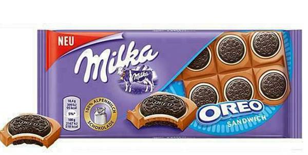 Milka Σοκολάτα Γάλακτος Oreo Sandwich 92g