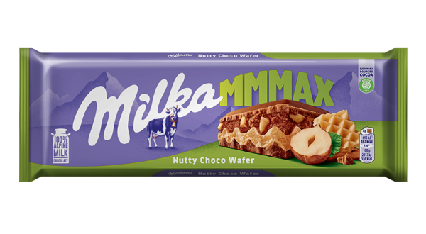 Milka MMMAX Nutty Choco Wafer Σοκολάτα 270g