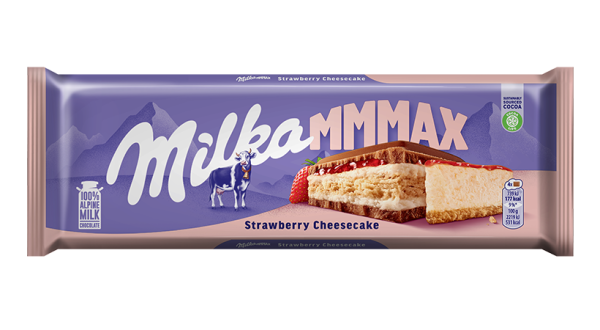Milka MMMAX Strawberry Cheesecake 300gr