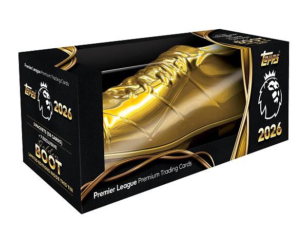 Golden Boot Tin Premier League Topps Trading Cards