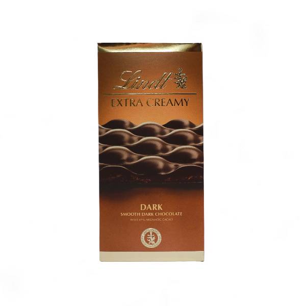 Lindt Extra Creamy Ελβετική Σοκολάτα Dark Με 47% Κακάο 80g