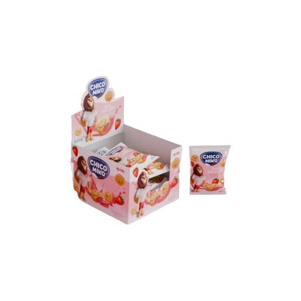 Chico Mico Mini Μπισκότα Φράουλας 24x30g
