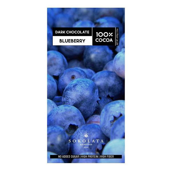Agapitos Dark Chocolate & Blueberry No Added Sugar 100g