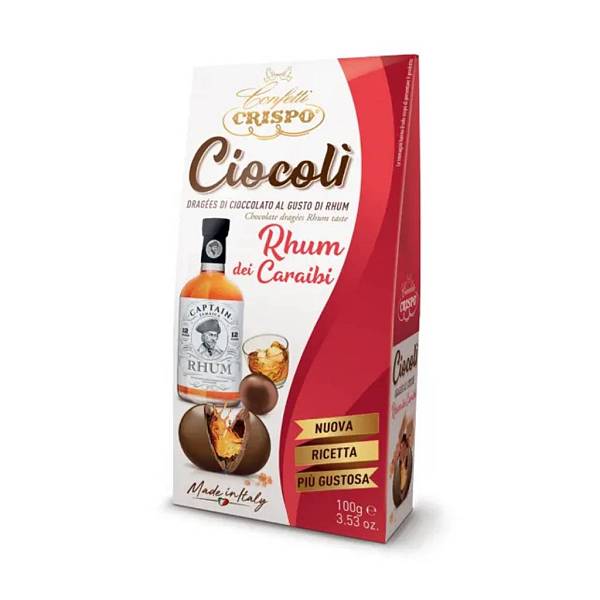 Rhum Crispo Ciocoli Σοκολατάκια Με Γέμιση Ρούμι 100g