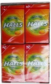 Halls Καραμέλες Citrus Mix Vita-C Sugar Free 12 x 28g