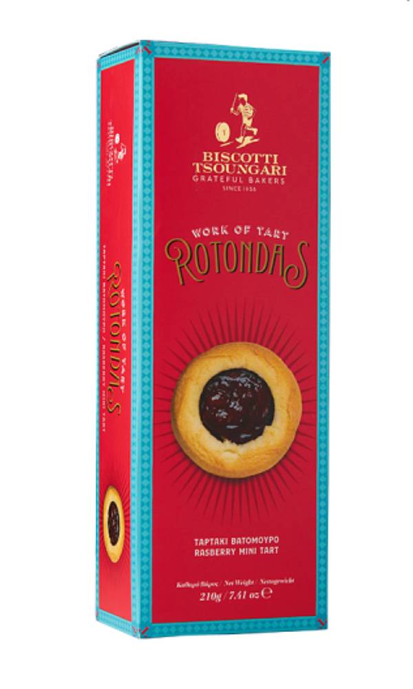 Rotondas Biscotti Tsoungari Ταρτάκια Βατόμουρο 210g