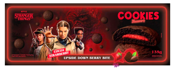 Stranger Things Cookies Cocoa Strawberry 135g