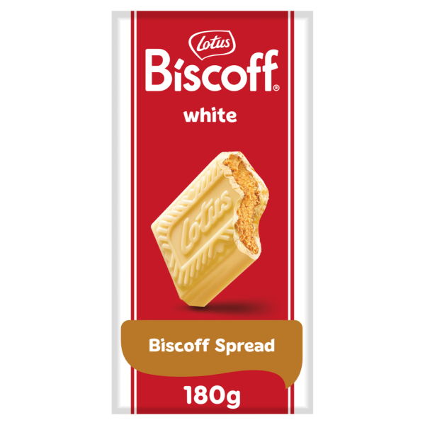 Lotus Biscoff Λευκή Σοκολάτα With Biscoff Spread 180g