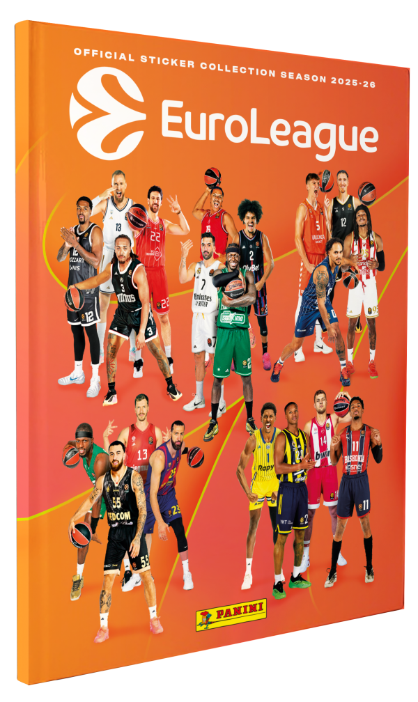 EuroLeague 2026 Stickers Αυτοκόλλητα Panini Hard Cover Album