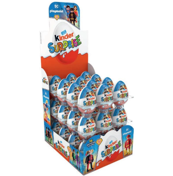 Kinder Αυγό Εκπληξη Σοκολάτα 20gr - Συσκευασία 36 Τεμαχίων