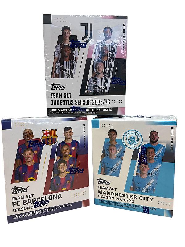 Mega Combo Team Sets 2026 Barcelona-Juventus- Manchester City