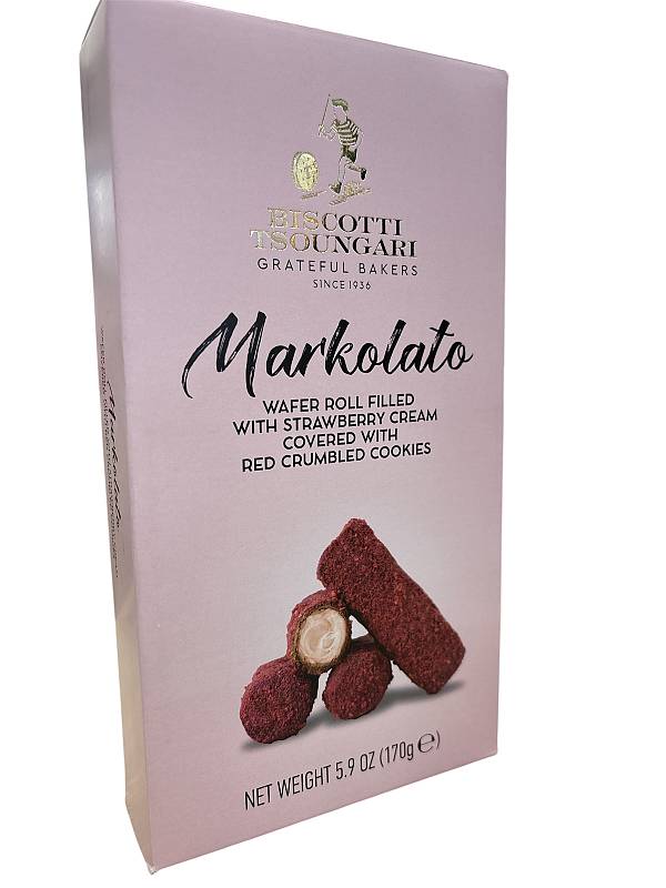Markolato Biscotti Tsoungari Γκοφρετάκι με Κρέμα Φράουλα 170g