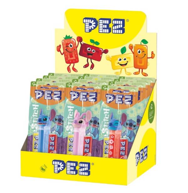 Lilo and Stitch Pez Καραμέλες με Dispenser 8.5g 12τεμ