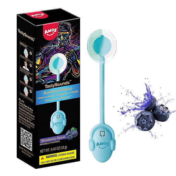 TastySounds Get The Feeling Audio Lollipop Blueberry Flavour 12g