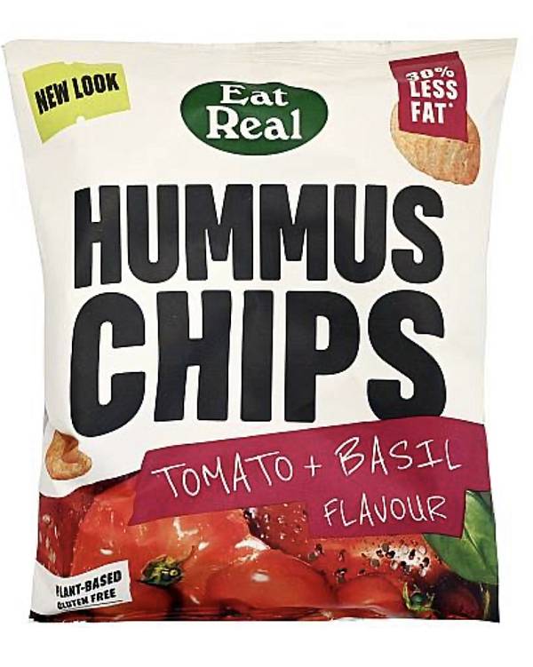 Eat Real Hummus Chips Tomato And Basil Flavour 110g