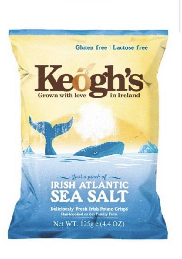 Keogh's Irish Chips Original Atlantic Sea Salt 125gr