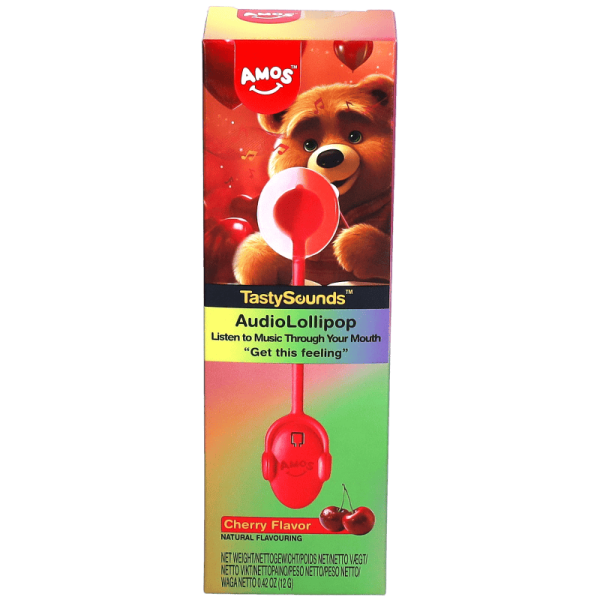TastySounds Get The Feeling Audio Lollipop Cherry Flavour 12g