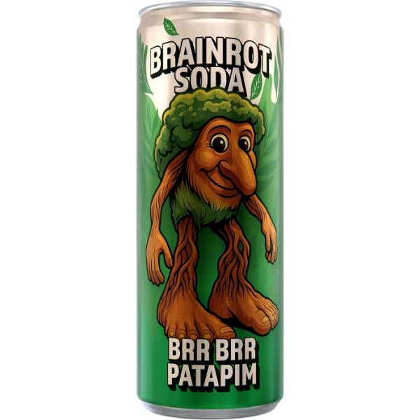 Brainrot Soda Patapim Pear Kiwi No Sugar 250ml