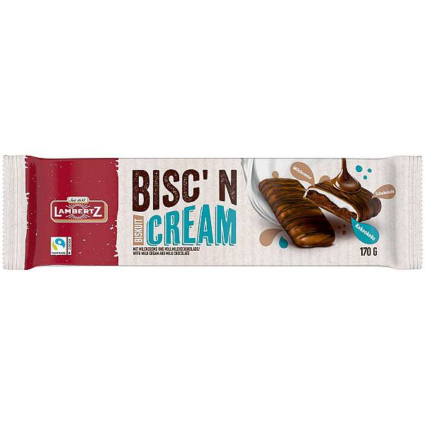 Lambertz Bisc'n Cream Pastry Milk Cream Cocoa 170g
