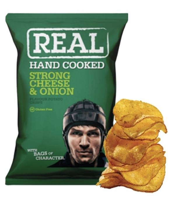 Real Chips Strong Cheddar Onion 150g