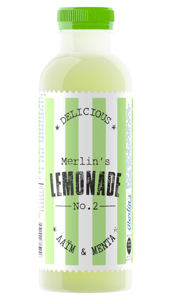 Merlins Lemonade Lime Mint 600ml