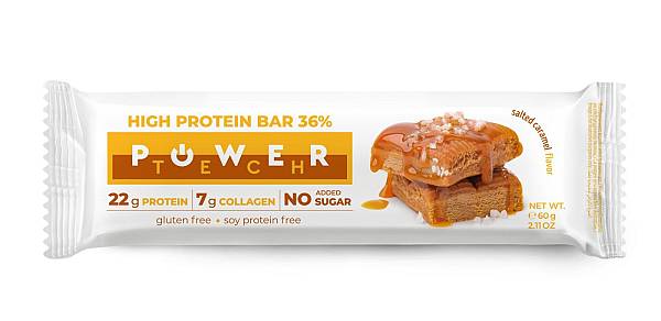 Powertech Μπάρα Πρωτεΐνης με Γεύση Salted Caramel 65gr
