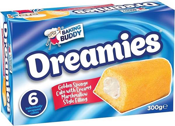 Dreamies Golden Sponge Cake With Creamy Filling 300g