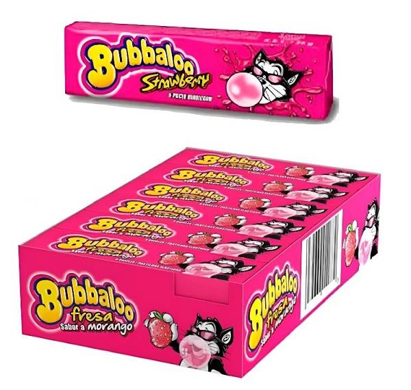 Bubbaloo Strawberry Stick Τσίχλες 18τεμ