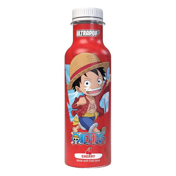 Ultrapop One Piece Luffy Water with Cherry Fruit Juice Drink 330ml