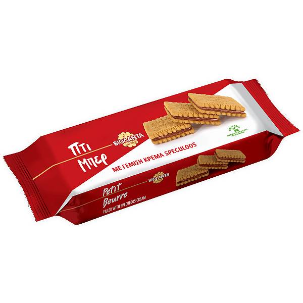 Βιολάντα Πτι μπέρ Γεμιστά Μπισκότα Με Κρέμα Speculoos 215gr