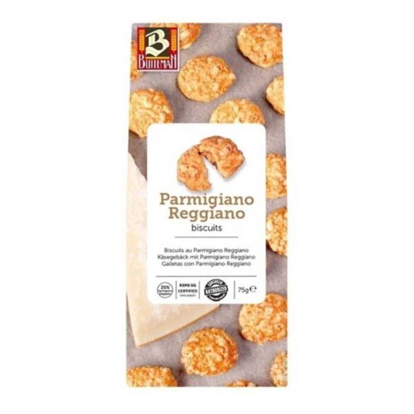 Buiteman Parmigiano Reggiano Biscuits Μπισκότα Με 25% Παρμεζάνα Reggiano 75g