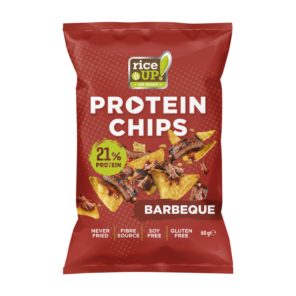 Rice Up Protein Chips Με 21% Πρωτείνη Barbeque 60g