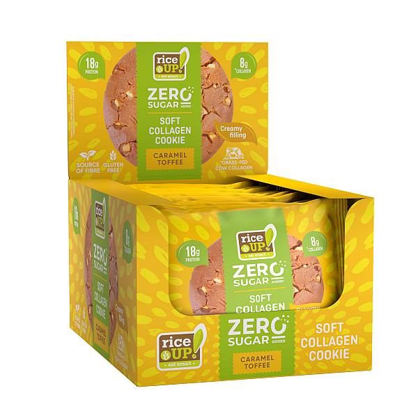 Rice Up Soft Cookie με Κολλαγόνο Cramel Toffee Κουτί 12x60g